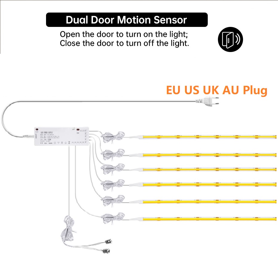 Candle Making Supplies Uk - ไฟแถบ LED COB 12V พร้อมปลั๊ก AU