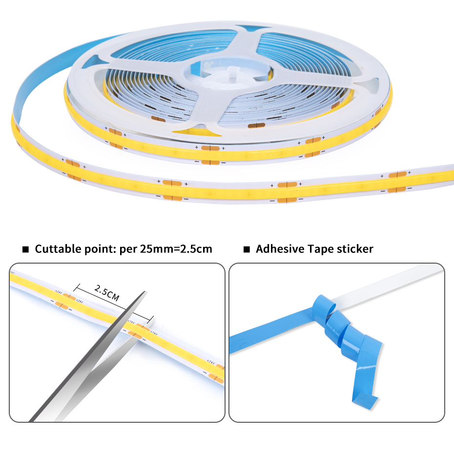 ไฟแถบ LED COB 12V พร้อมปลั๊ก A - Candle Making Supplies Uk บทวิจารณ์และราคา