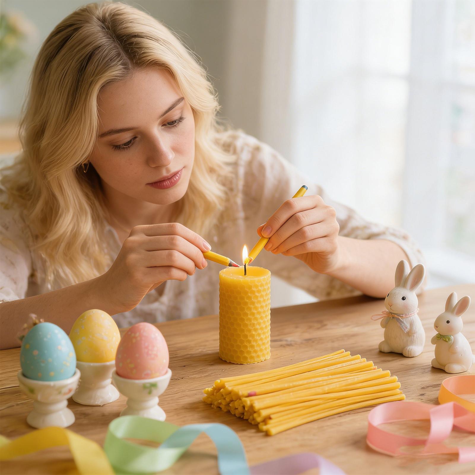 แท่งขี้ผึ้งตกแต่งไข่ 120 ชิ้น  - Candle Supplies To Make Candles บทวิจารณ์และราคา
